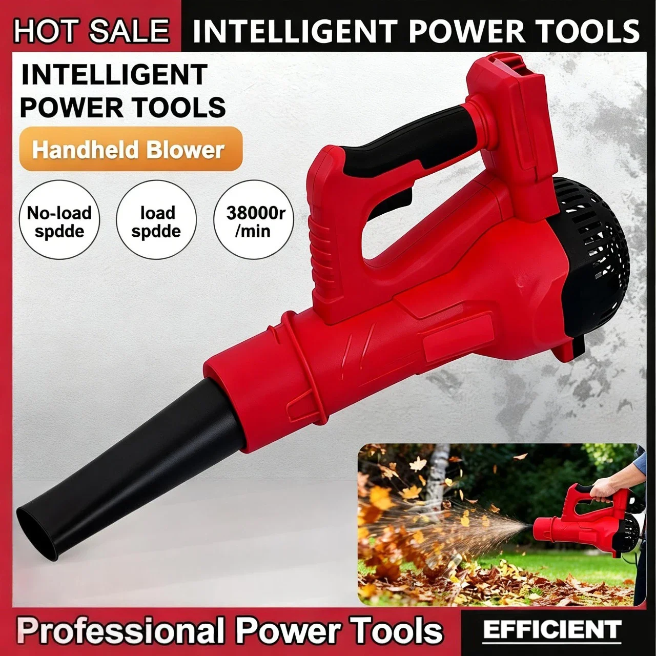 

Portable Dust Blower Handheld Cordless Leaf Blower Lawn Care and Yard Cleaning Handheld Air Blower Compatible with 18V Battery