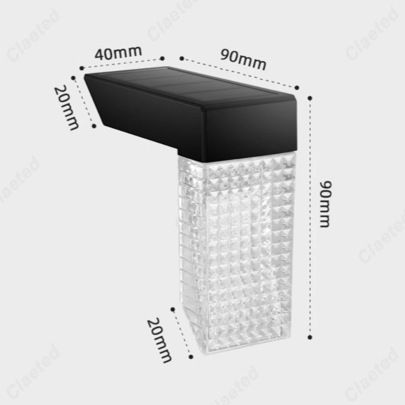 New LED Solar Lights for Outdoor Waterproofing Courtyard Corridors Stairs Walls Decorative Atmosphere Lighting Fixtures