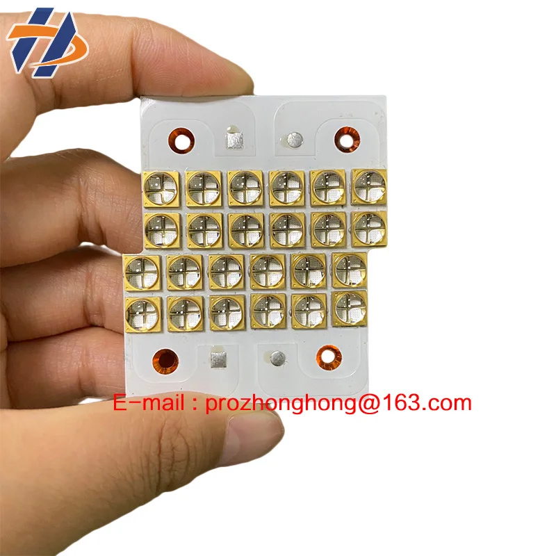 LED Curing Lamp Lamp Board Thermoelectric Separation UVLED Lamp Beads Pure Copper Substrate Lamp Board 4*6 lamp Beads