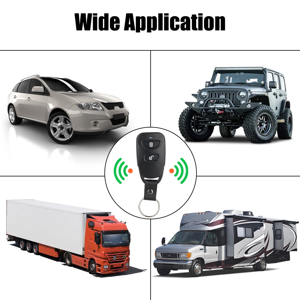 Car Door Window Truck Master Lifter 12V Car Remote Central Door Lock Keyless System Universal Auto Remote Central Kit