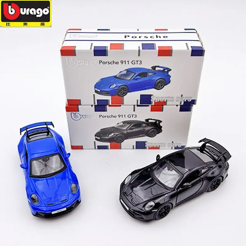 

Bburago 1/64 Porsche 911 GT3 Realistic Alloy Sports Car Model Decorative Ornament Fine Collection Gift For Hobbyists