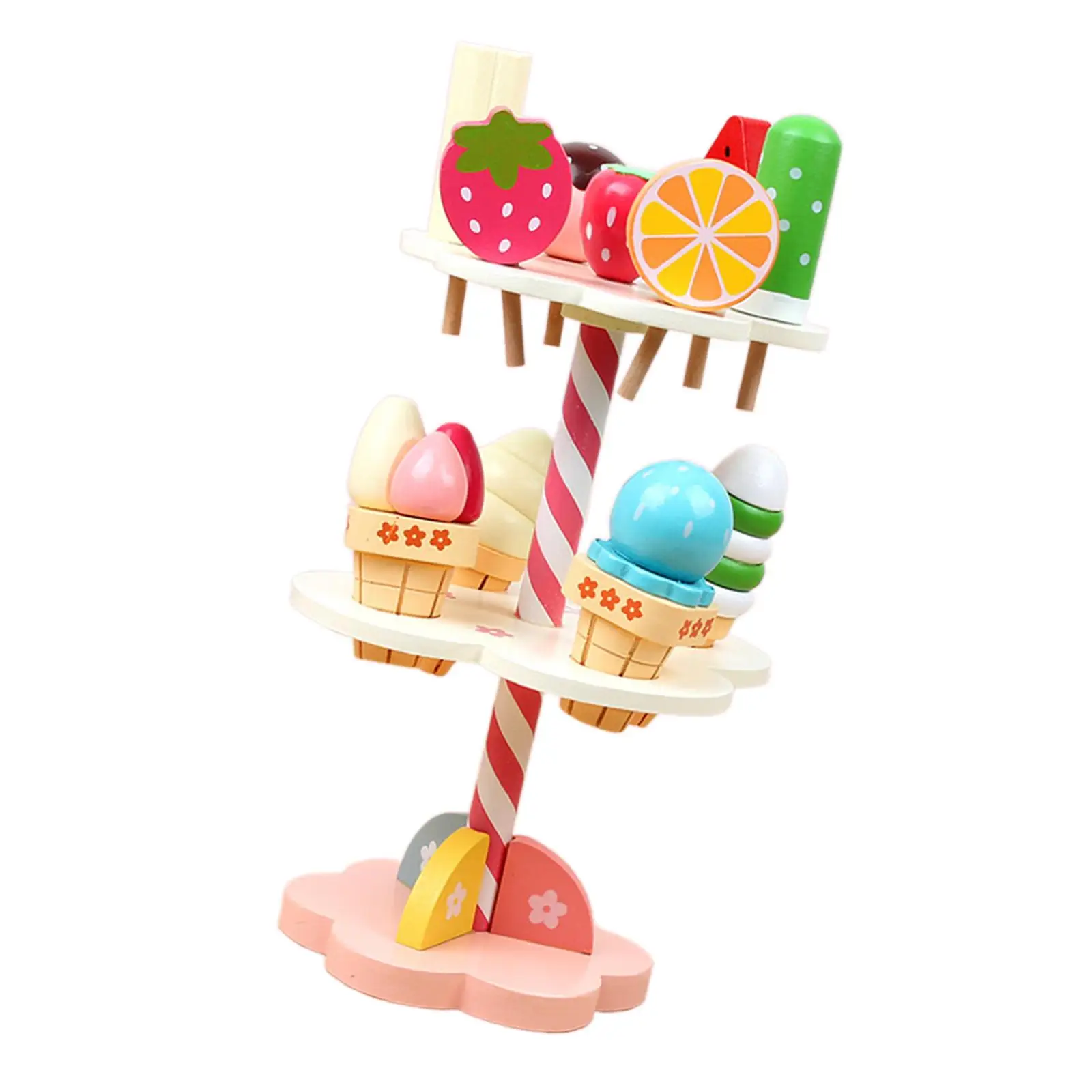 Ice Cream Toy Education Toy Simulation Ice Cream for Age 2-4 Preschool Gifts