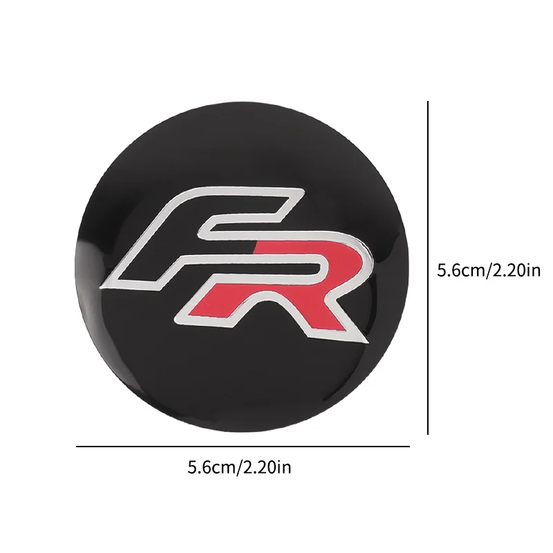 4pcs 56MM Car Wheel Center Hub Cap Badge Logo Sticker For Seat FR Leon Ibiza Altea Exe 5f Mk2 Mk3 TARRACO Decoration Accessories