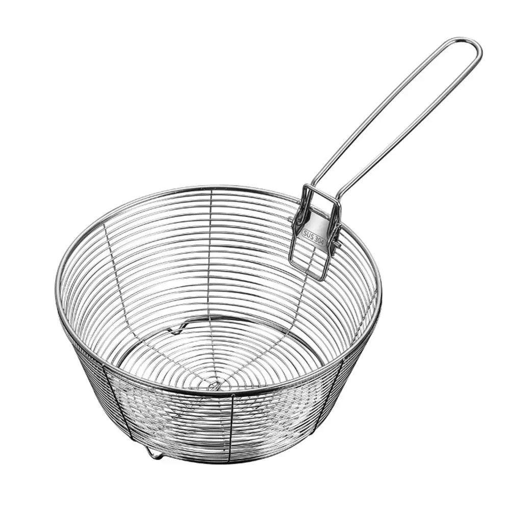 304 Stainless Steel Frying Strainer Basket, Kitchen Tool