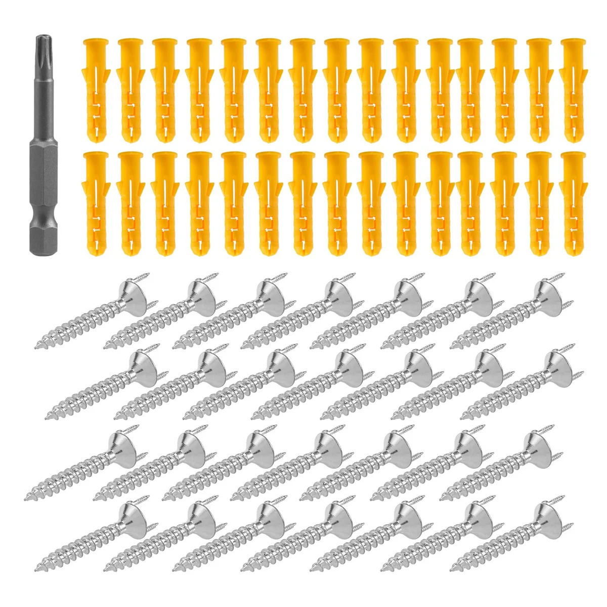 AT77 50PCS Seamless Nails Double-Headed Screw Solid Wood Baseboard Seamless Nails Foot Line Special Nails Security Screws