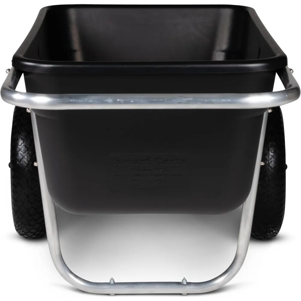 Durable Lightweight Yard Cart with 16 Flat-Free Wheels: Perfectly Balanced for Premium Outdoor Transport