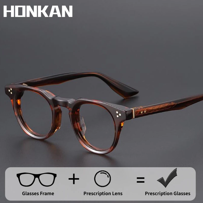 

Ретро Высококачественные ацетатные мужские очки в оправе по рецепту, оптические очки, женские дизайнерские модные очки для близорукости