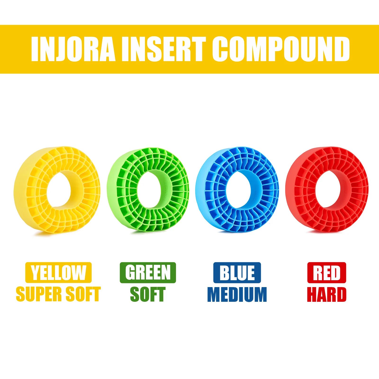 INJORA Silicone Rubber Insert Foam Fit 118-122mm (4.75" OD) 1.9" Wheel Tires for 1/10 RC Crawler