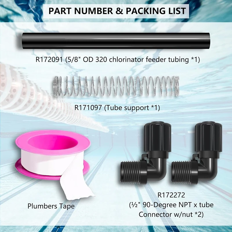 Chlorinator Parts Compatible For Auto Feeder/Chlorinator Parts 320 And 322, Includes Model R172272 R172091 R171097