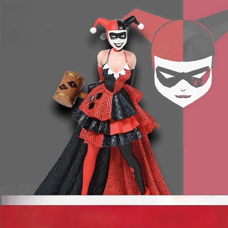 

Enesco Little Ugly Girl Harley Quinn Handmade Genuine Suicide Squad Model Ornament Desktop Ornament Anime Peripherals Toy Gift