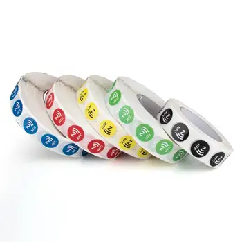 6 ks NFC Ntag213 144 bajtů Wet Tag samolepky 13,56 MHz ISO14443A Ntag 213 čip RFID samolepicí štítek pro NFC telefon 6 barev 12 nejlepší prodej Telefony Nokia řady E - №7