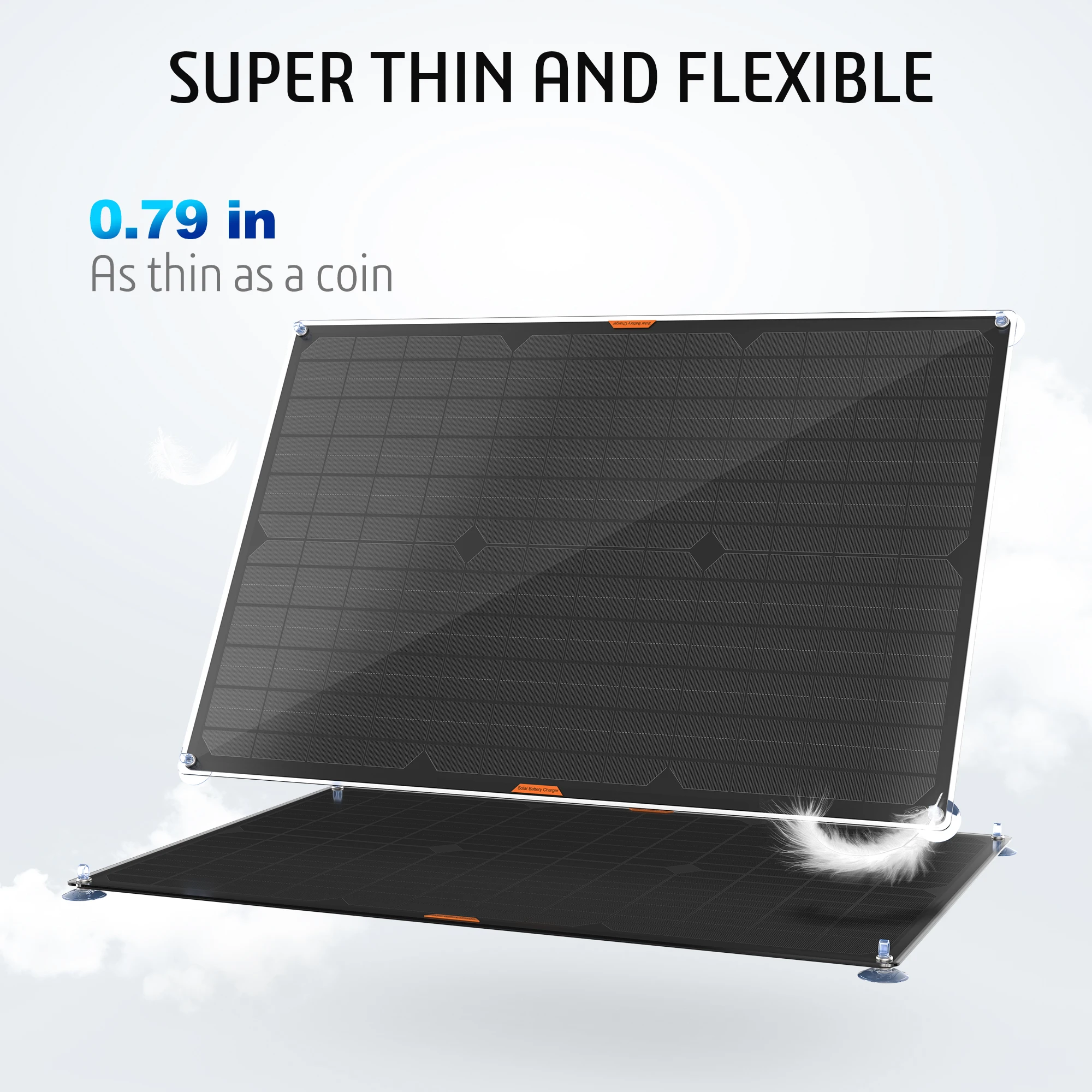 20 واط شاحن بطارية السيارة الشمسية المحمولة 12 فولت هزيلة شاحن بطارية صيانة لوحة طاقة شمسية مقاومة للماء لسيارة قارب السيارات