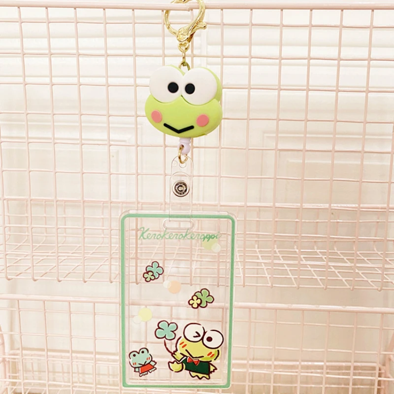 Adorable My Melody Dog Card Holder with Elastic Lanyard and Acrylic ID Badge Holder