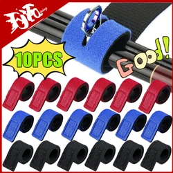 New 10/5/3PC Fishing Rod Tie Holder Strap Outdoor Fishing Rod Carry Strap Elastic Adjustable Tackle Holder Hook Loop Tie Fishing
