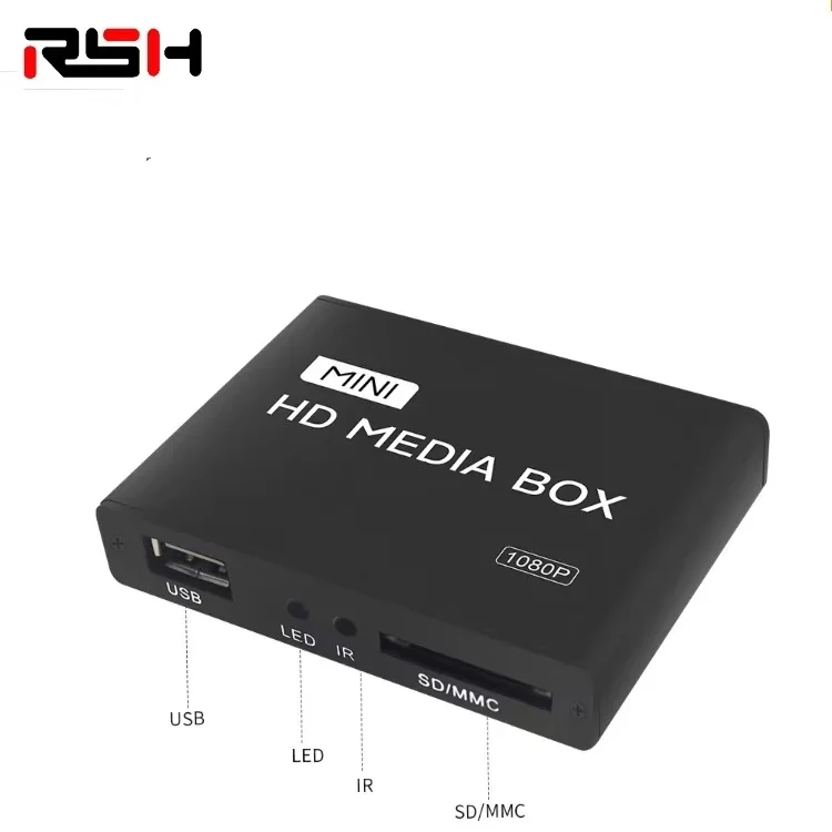 1080P HD Media AD Player Support SD Card Wireless Network Loop Playback Android 6.0 Dual System Full HD Media Player