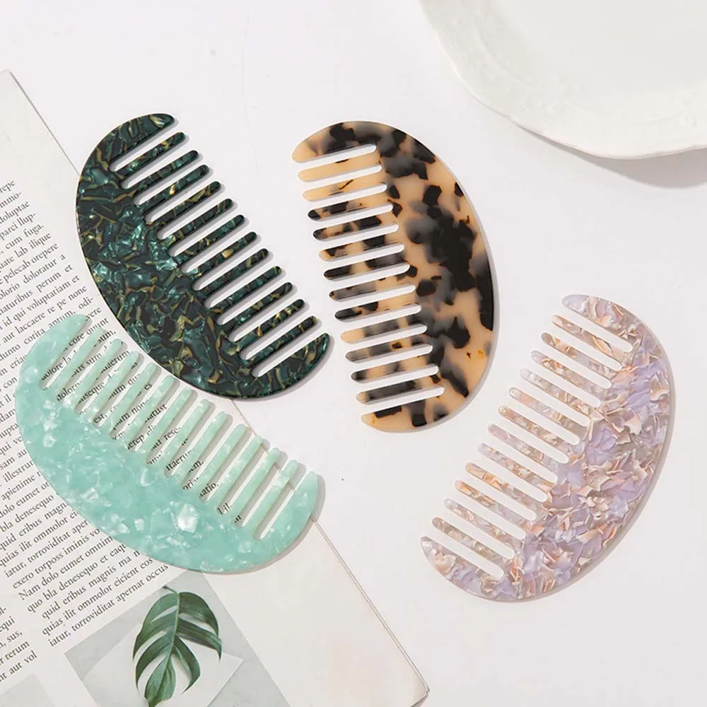 Salon tool Anti-static Korean Design Acetate Hair Combs Hair Cutting Brush Tortoise Shell Hairdressing Comb Hair Styling Tool