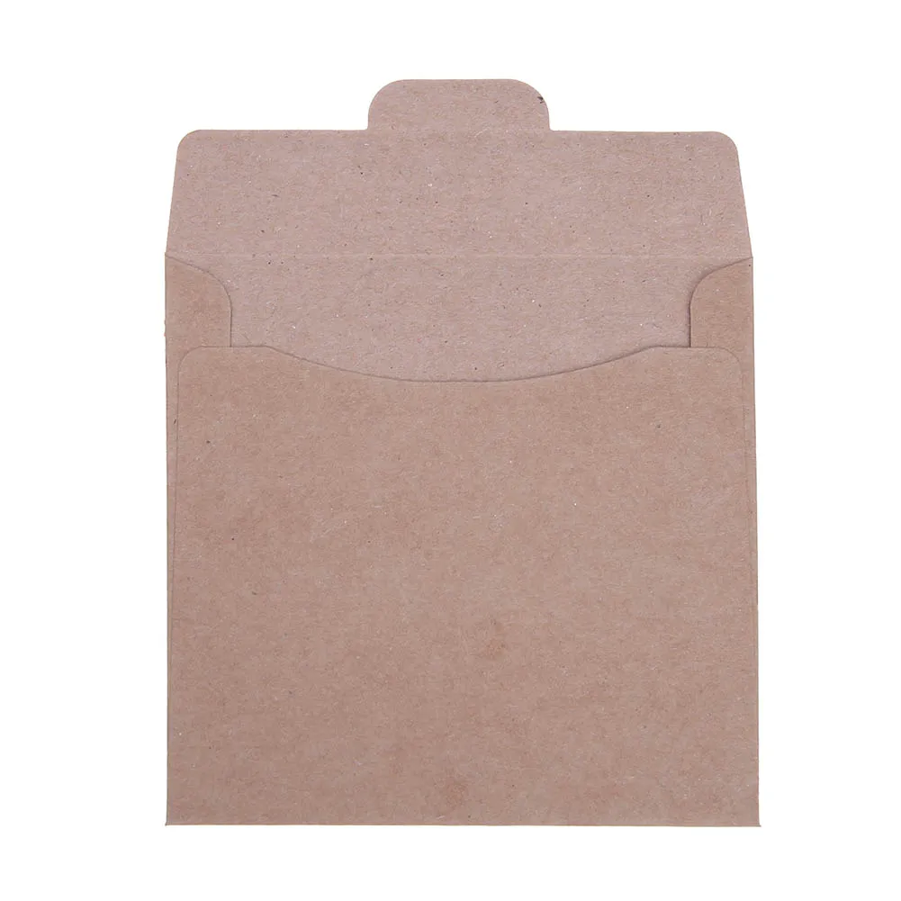 

50pcs Kraft Paper Envelopes Retro Chic Window Envelopes Stationary Storage Invitation Envelope Accessories for Wedding Gift