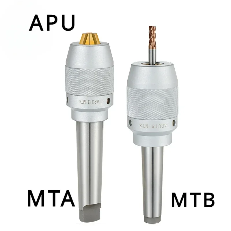 MT2 MT3 MT4 APU13 APU16 Tool Holder Apu Drill Chuck Series Precision CNC Integrated Self-tightening Lathe Tool Holder MTA MTB