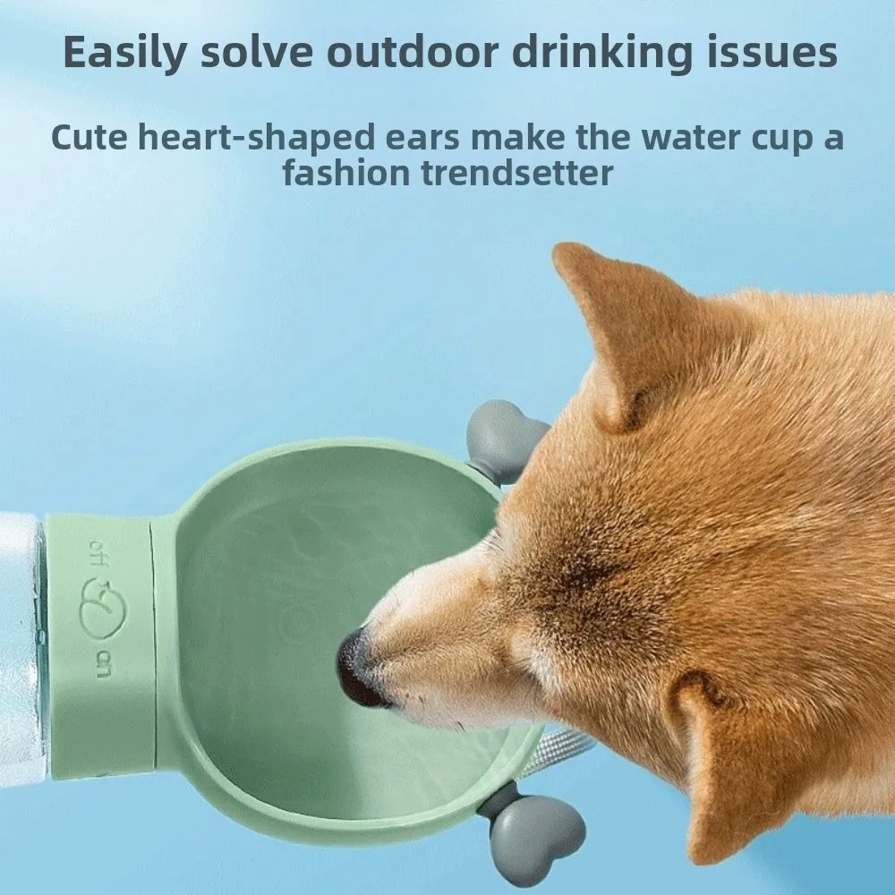 

2 in 1 Outdoor Dog Water Bottle Cloud Shape Leak-Proof Dog Water Dispenser Portable Transparent Pet Snack Dispenser