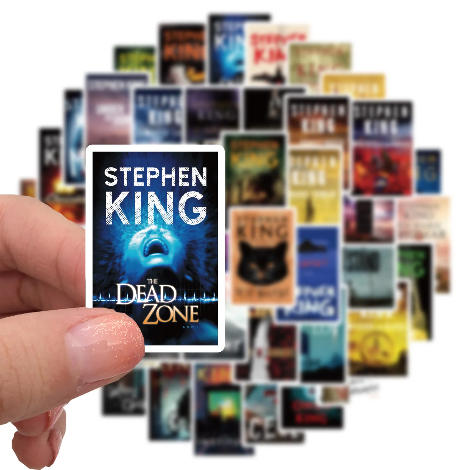 10/50pcs Stephen Edwin King Horror Novel Graffiti Stickers Guitar Suitcase Skateboard Laptop Phone Waterproof Decals Sticker