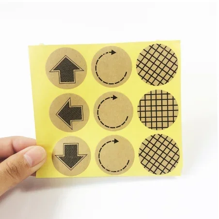 90Pcs Round Arrow Multi design Plaid Pattern offer Stationery Sticker adhesive label Supplies Supplies Pack Scrapbook 3*3CM