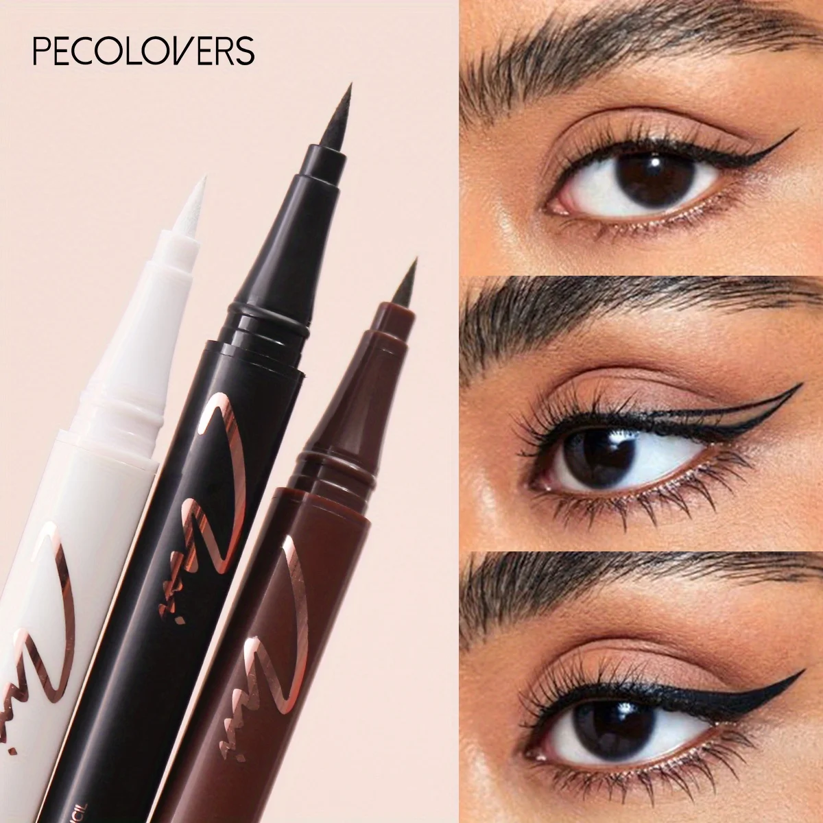 Ultra-thin Waterproof Liquid Eyeliner Dry Quickly Smooth Eye Liner Long Last Lower Eyelash Pen  Makeup Cosmetics 6 Colors