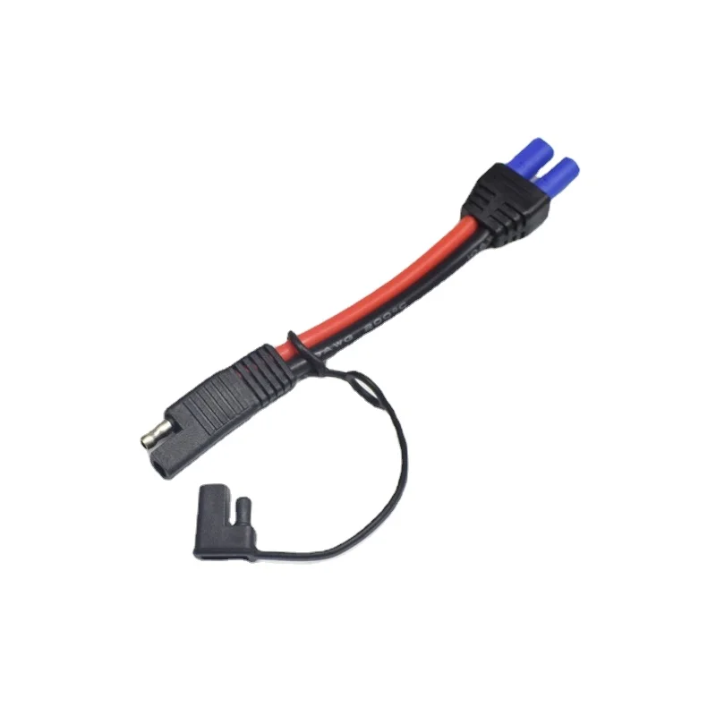 Copper 10AWG Silicone Wire - SAE To EC5 Female - Photovoltaic Solar Panel Battery Power Cable - 15cm