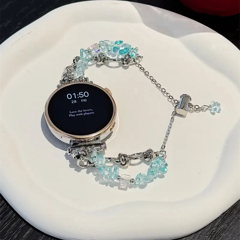 Natural broken bead bracelet suitable for Huawei GT5/GT5 Pro/GT4/GT2/3/4 22mm/20mm/18mm watch straps