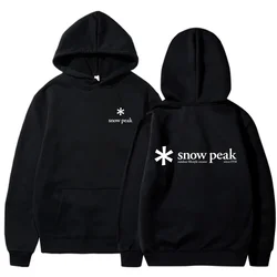 2024 Fuji Snow Peak unisex hooded silk autumn/winter fleece hoodie S-3XL letter printed top sweatshirt