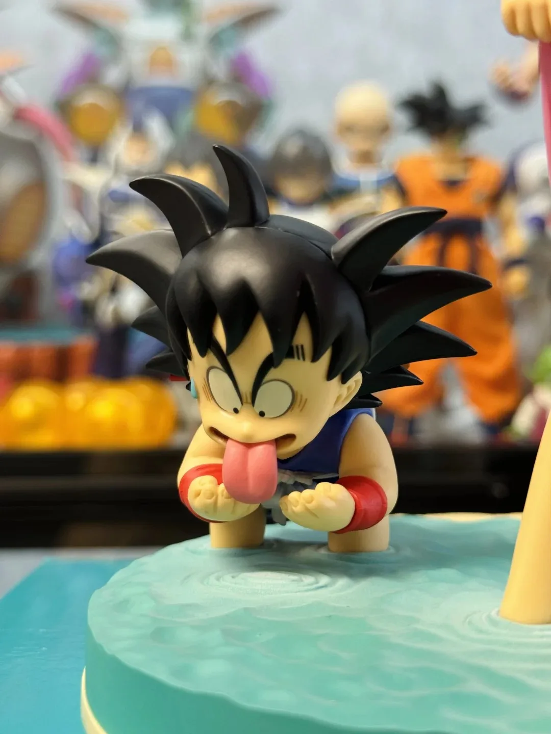 Dragon Ball Z Anime Figure, Gk Goku, Bulma, Butter, Cute Son Goku, PVC, Action Figures, Statue, Collection Toys, Christm, 16cm