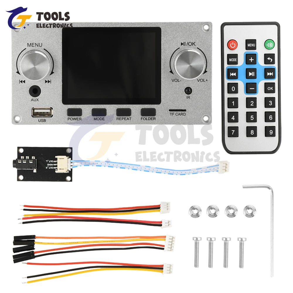 2.8 Inch TFT Color Screen Lossless Audio Decoding Board Module Support I2S Digital Audio Output Player TF USB Call