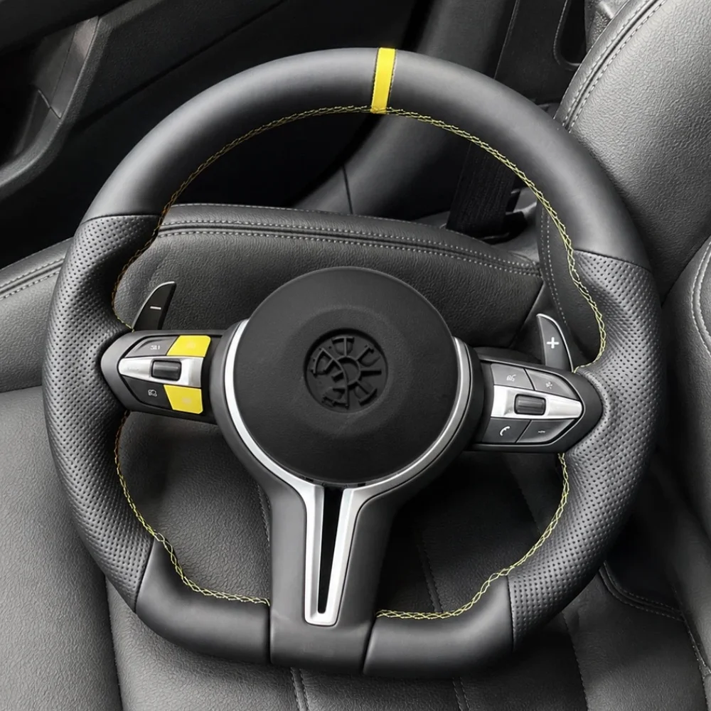 Leather Car Steering Wheel Custom For BMW M Sport F01 F05 F06 F07 F10 F12 F15 F20 F22 F25 F30 F32 F35 F36 F33 F48 M3 Accessories