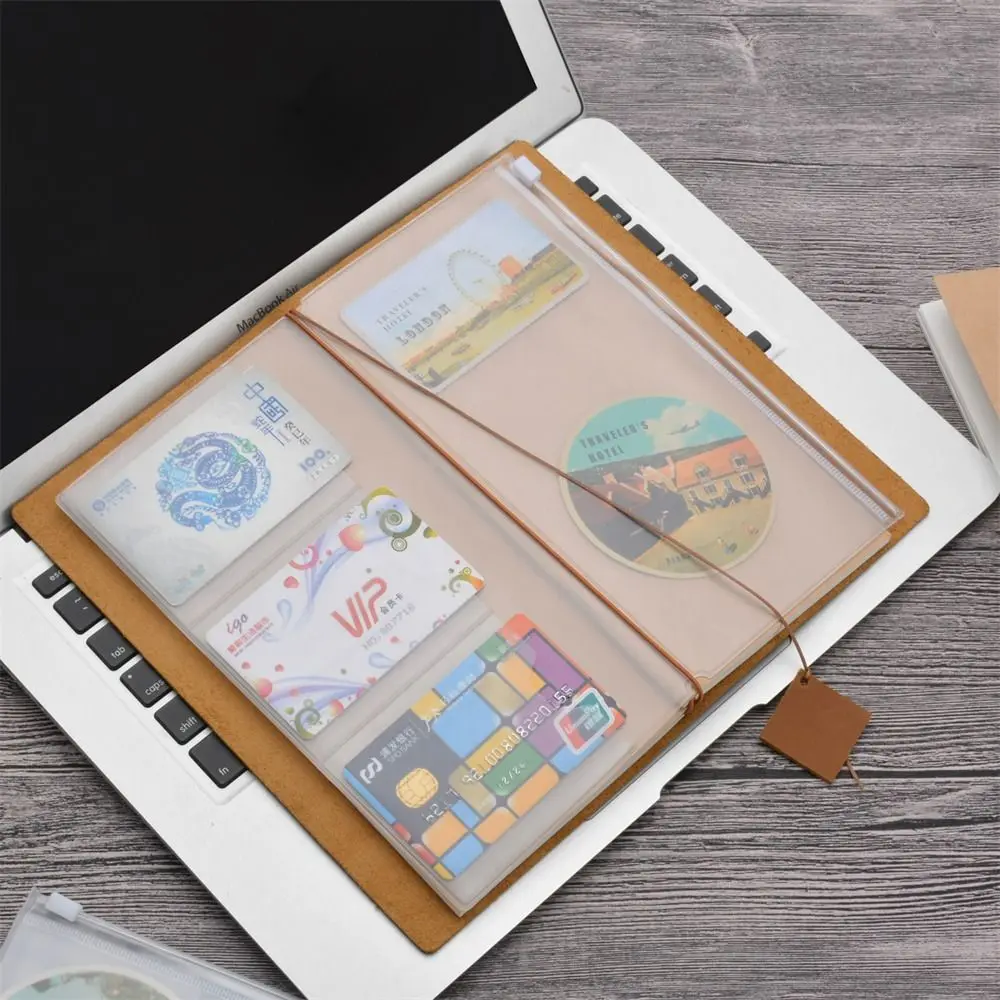 Pocket Standaard Voor Midori Reizigers Journal Planner Kaarthouder Notebook Opbergtas Notebook Rits Tas PVC Rits Tas
