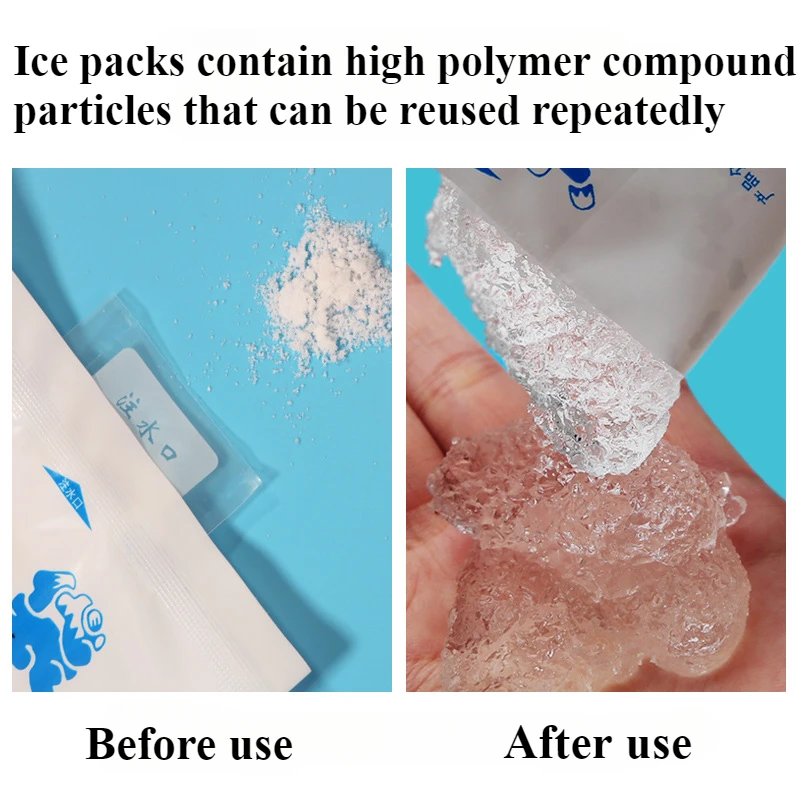 100ml/400ml Reusable Cold Compress Gel Ice Packs  Packs For Injuries,Pain Relief,Safe Eco-Friendly Hot And Cold Gel Iceing Bag