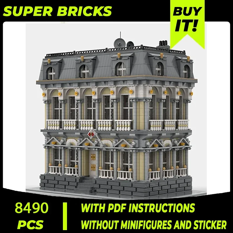 Moc Building Bricks Street View Model The Embassy Building Technology Modular Blocks Gifts Toys For Children DIY Sets Assembly