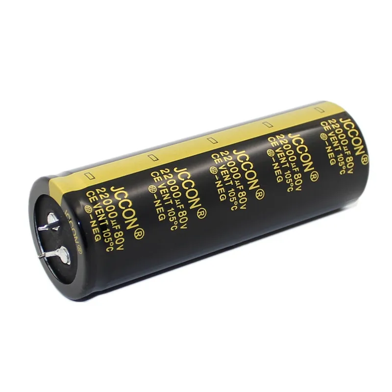 Imagem -04 - Capacitor Eletrolítico de Áudio Preto Amplificador Hifi Low 80v 22000uf 35x100 mm Unidades