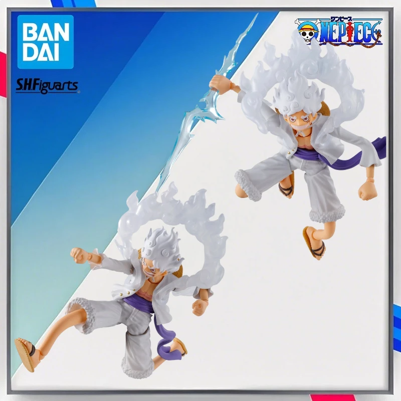

Bandai S.H.Figuarts SHF Nika Luffy Monkey.D.Luffy Gear5 One Piece 16Cm Anime Original Action Figure Model Toy Gift Collection