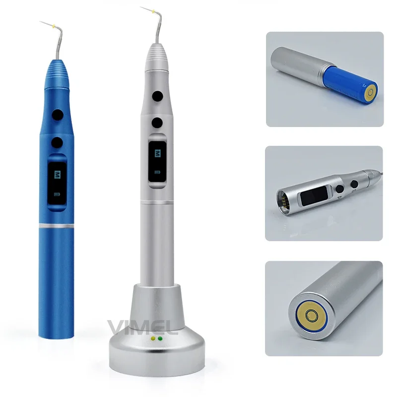 den tal Cordless Gutta Percha Cutter Endo Obturation Pen with Tips Large Battery Capacity Heated Pen Endo Obturation System