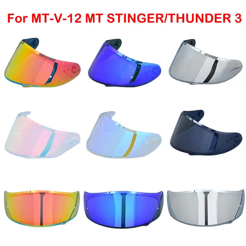 MT-V-12 helmet shield for MT STINGER helmet and MT THUNDER 3 helmet MT Replacement parts THUNDER 3SV visor