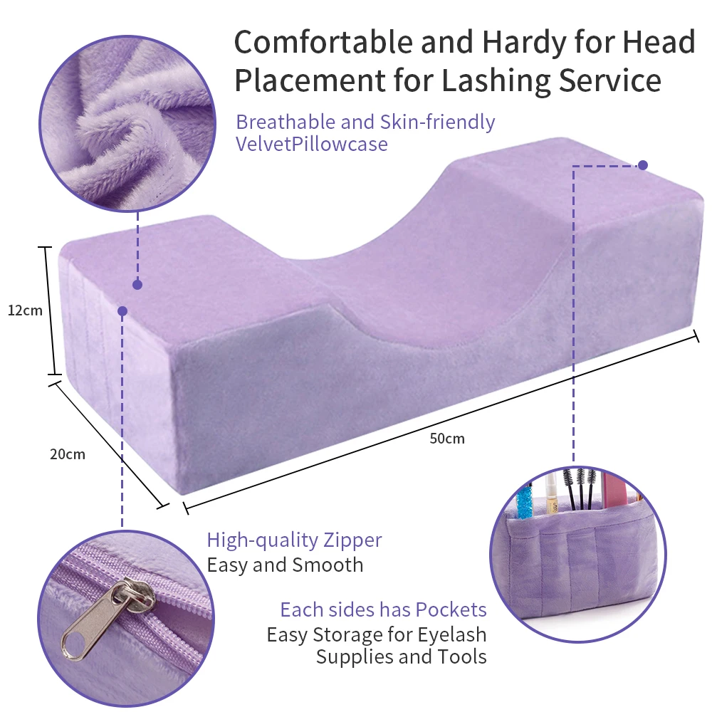 Eyelash Pillow Neck Support Lash Extension Accessories Supplies Woman Makeup Lash Pillow Neck Pillow for Eyelash Extensions
