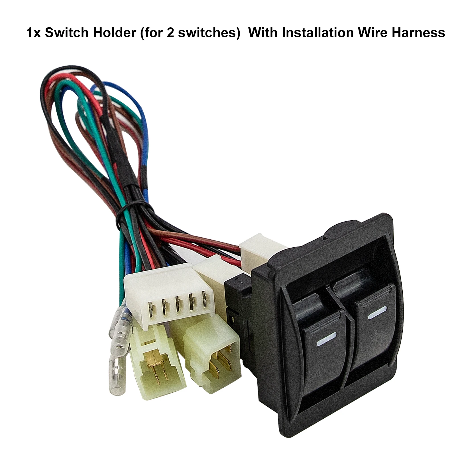 Universal 12V 12A Auto Car Power Window Switch Lift Regulator Kit with Wiring Harness For 2 Doors Car Truck SUV Parts