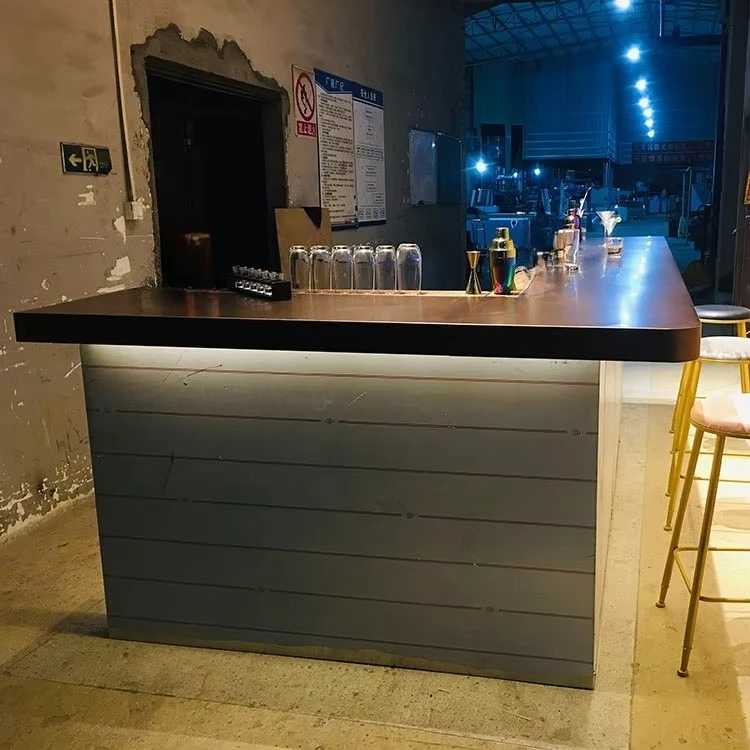 

Stainless Steel Bartender Station Us Style Mobile Cocktail bar Station for Parties bar Well