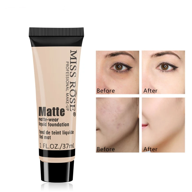 Professional Foundation Make-up Repairing Concealer Cream Matte-wear Liquid Foundation Lasting Waterproof Cosmetic