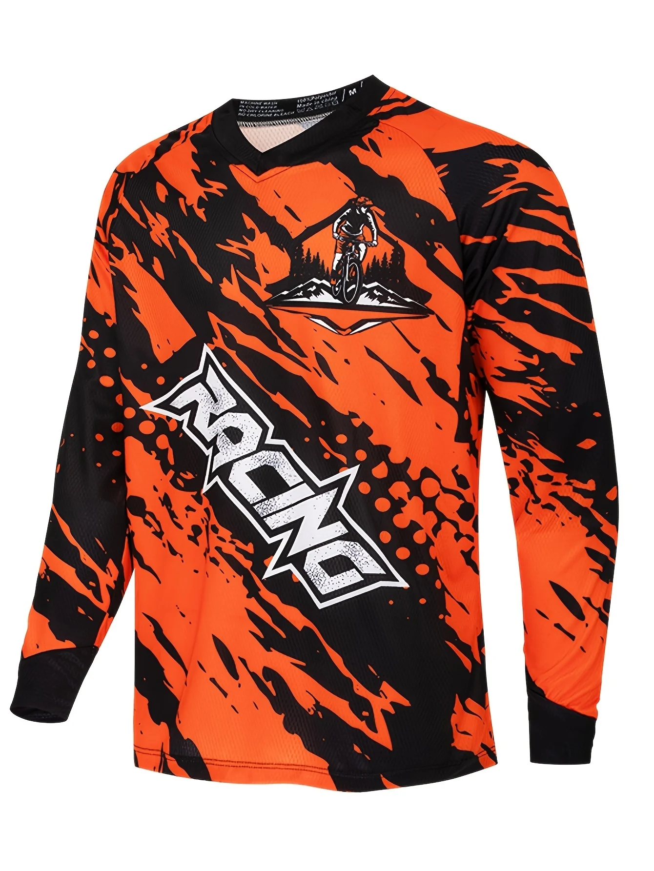 All-New 2026 Men's Sportswear: MTB Enduro & Downhill Long-Sleeve Jersey Available in Plus Sizes; Suitable for Father & Son