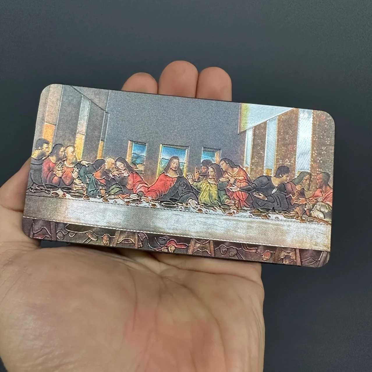 1pc 2D Flat Last Supper Magnet. Dishwasher Safe. Xmas & Halloween Decor for Kitchen, Office, Locker & Fridge