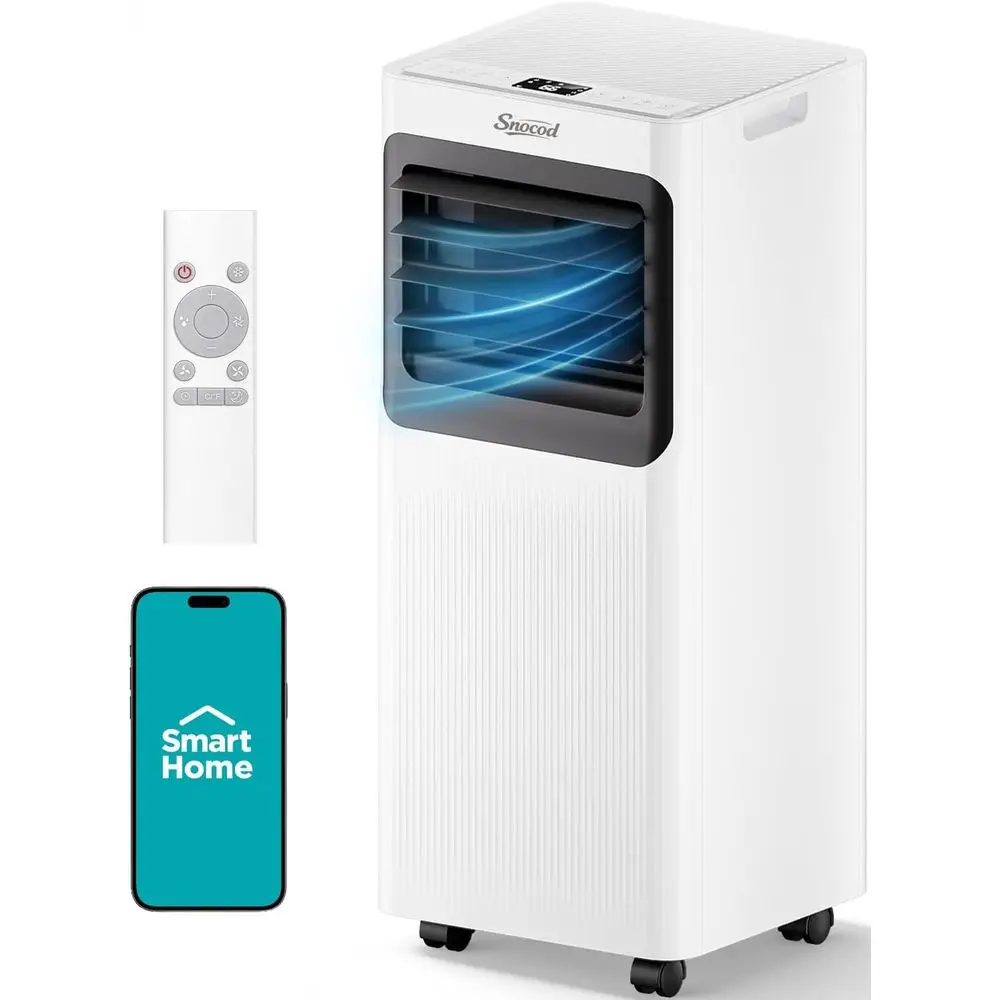 

16,000 B T U Portable Air Conditioners or Large Room up to 750 Sq. t., 5-in-1 Smart AC with Wii App, Remote Control, ast Cooling