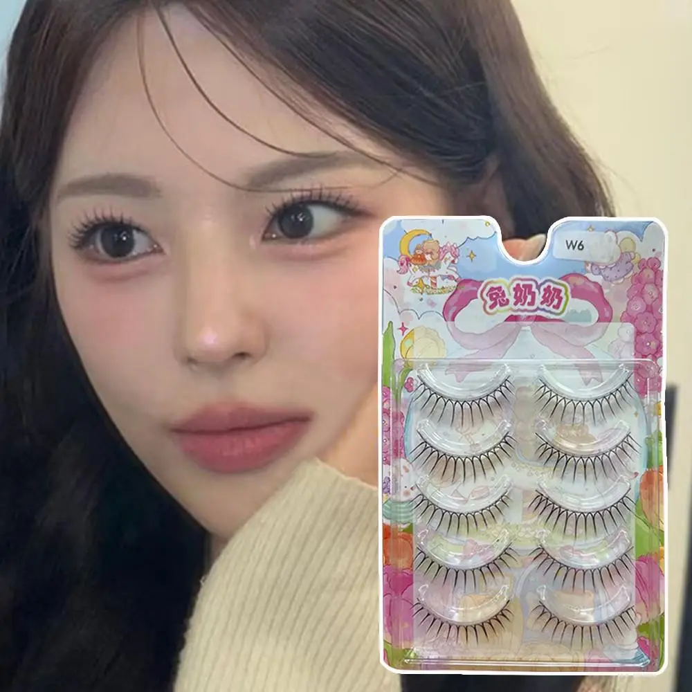 Pestañas postizas coreanas en forma de U 3D, ídolo coreano, Cosplay DIY, extensión de pestañas cómicas cruzadas naturales, pestañas finas naturales reutilizables