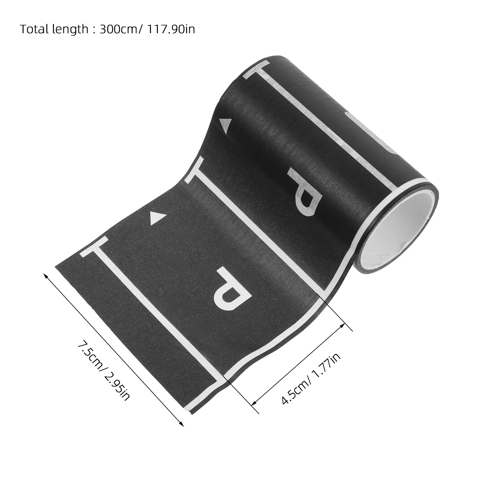 1 Roll Diy Parking Lot Tape Miniature Parking Adhesive Layout Tool For Kids Creative Play Mat Prop Educational
