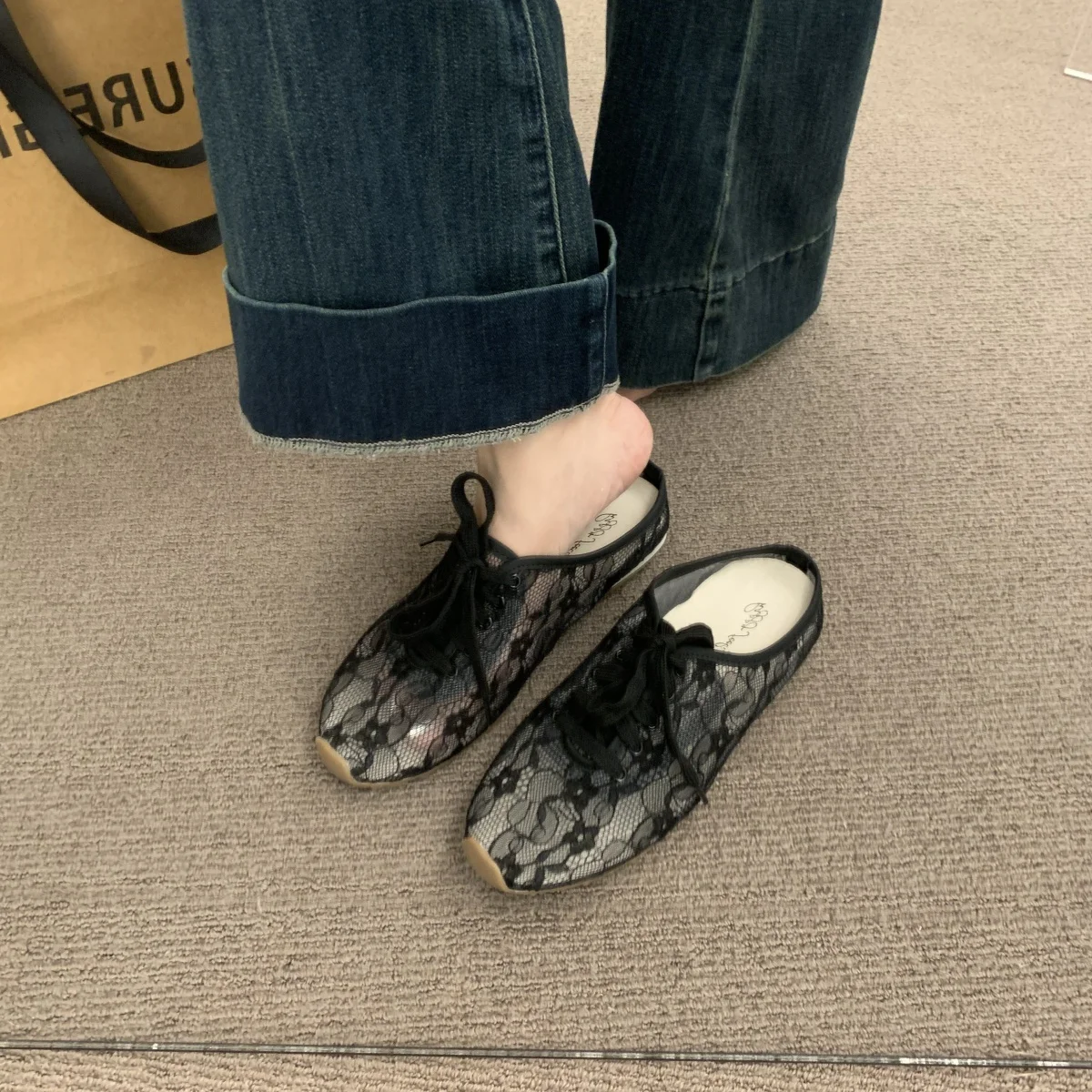 

Домашние тапочки, женская обувь на платформе, 2025 г., Pantofle, новые шлепанцы на шнуровке, скандальные круглые туфли, женские домашние тапочки 2025 года, Pl