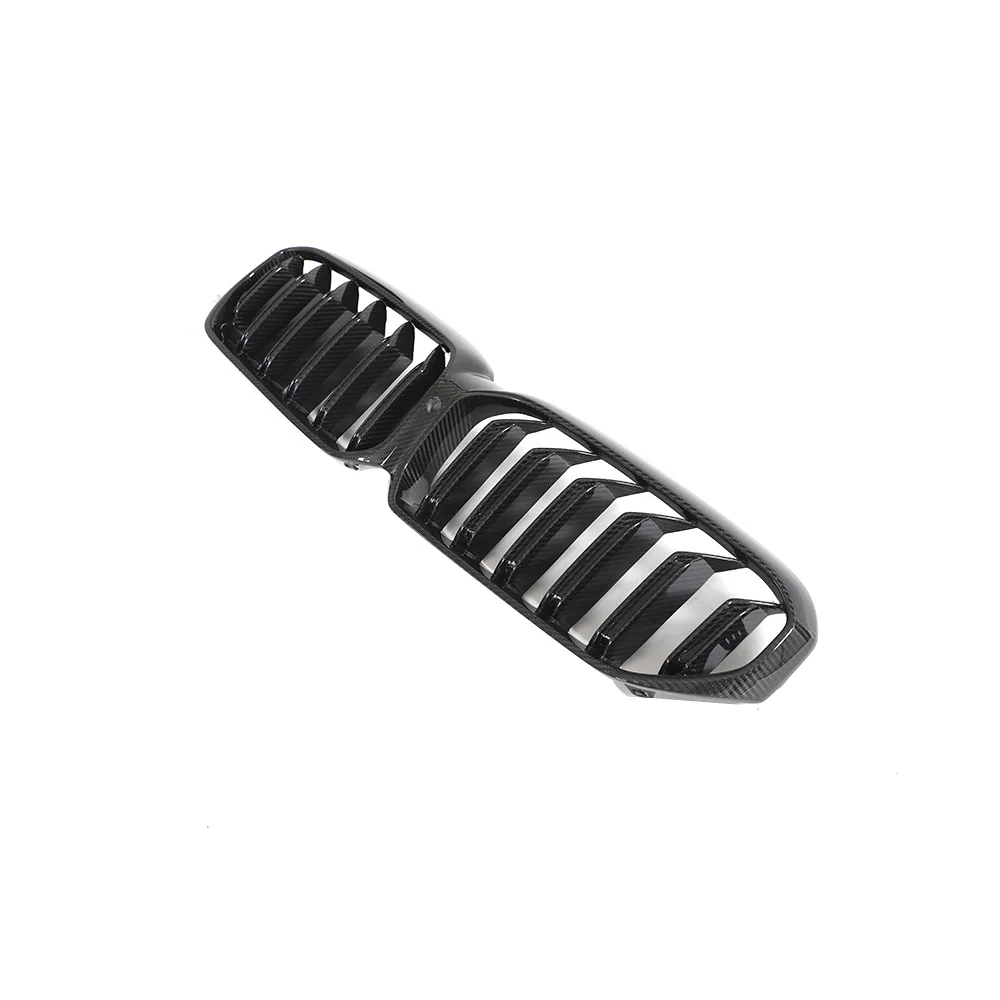 Replacement Dry Carbon Fiber Front Kidney Grille For BMW 5 Series G30 G38 LCI 530i Sedan 2021-2023